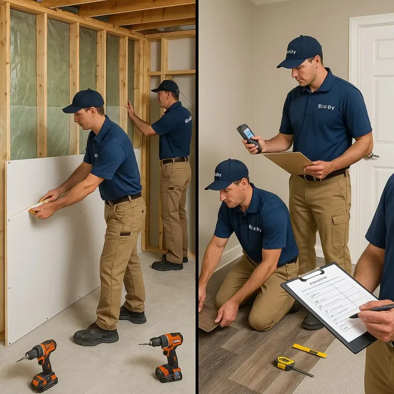 Repairs and Reconstruction process in Elma Center, NY